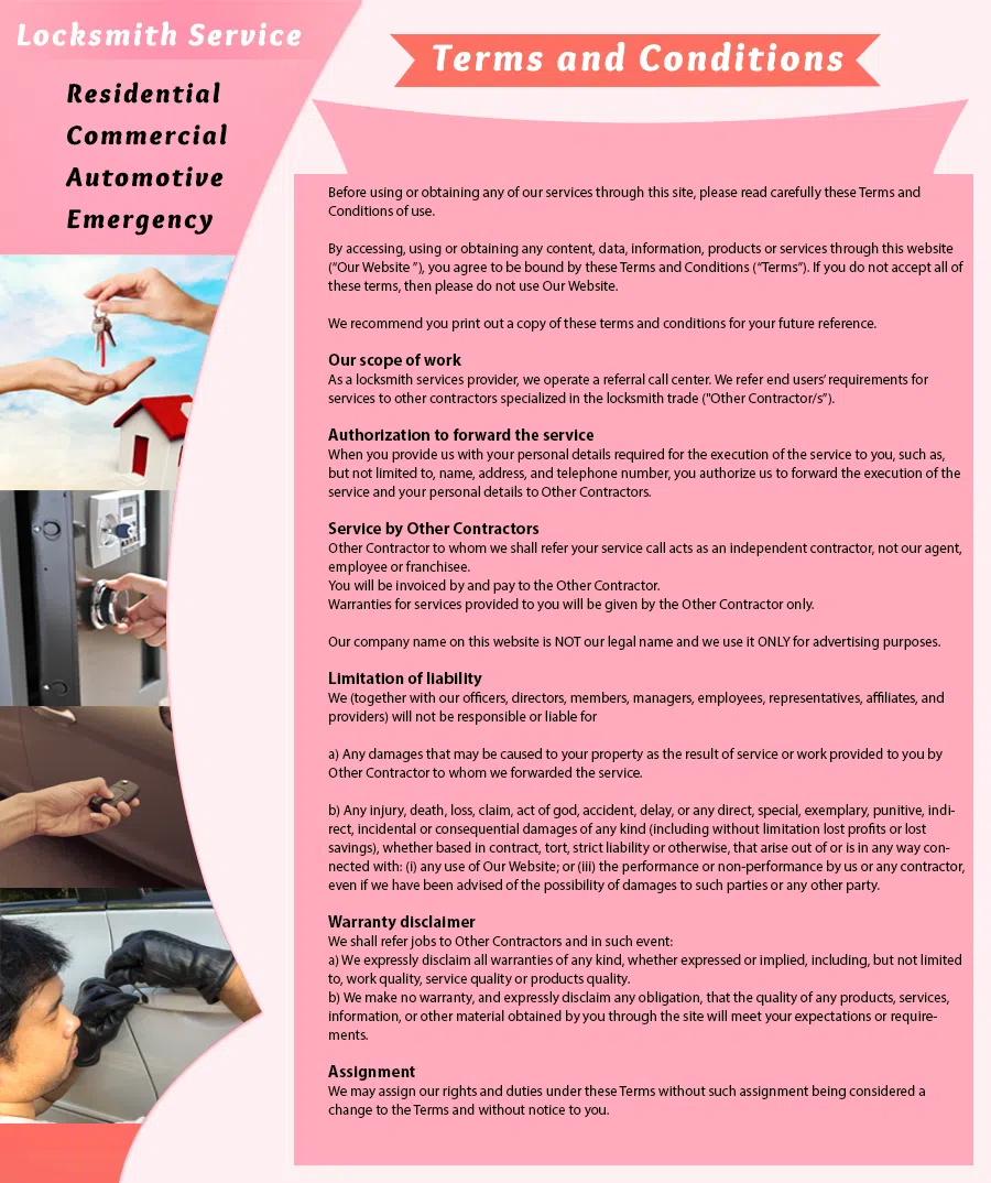 Galaxy Locksmith Store Jacksonville, FL 904-572-3714 - TermsAndCondition-1